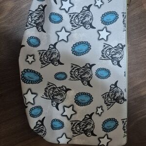 Highland Cow Print Makeup Bag